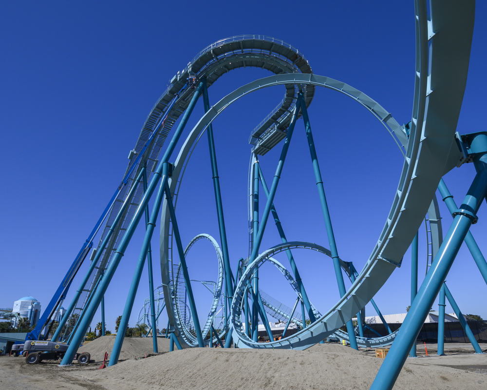 SeaWorld San Diego unveils features of new dive coaster today during