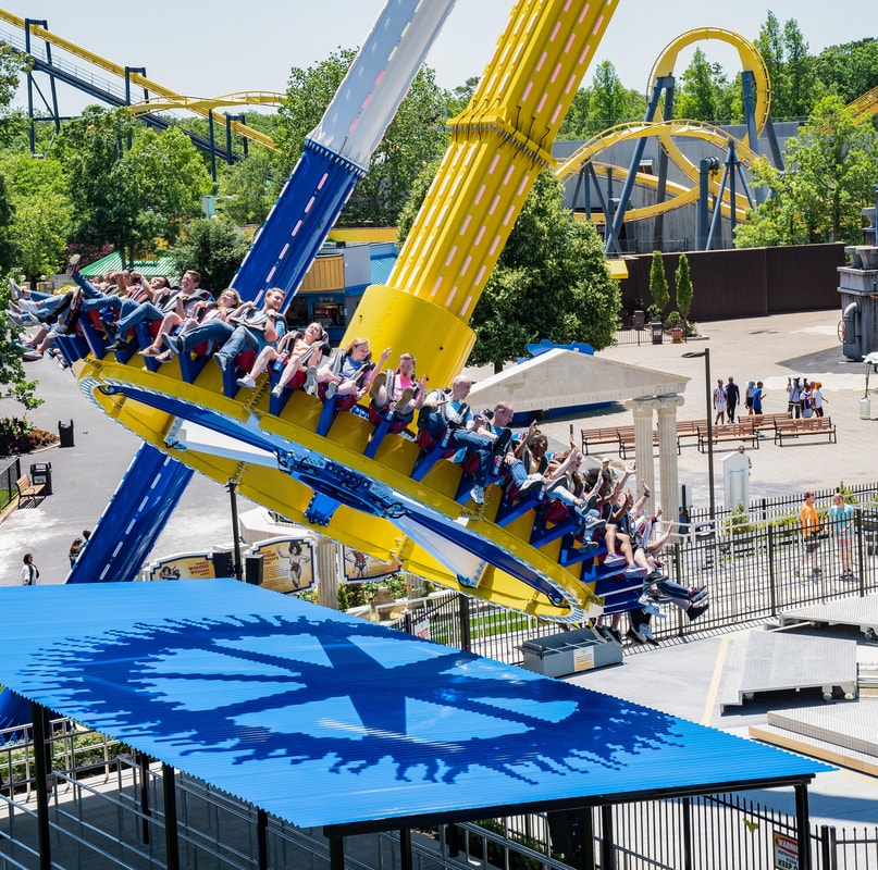Six Flags Great Adventure's new Cyborg ride on display in dizzying